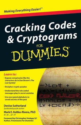 Cracking Codes & Cryptograms for Dummies by Denise Sutherland