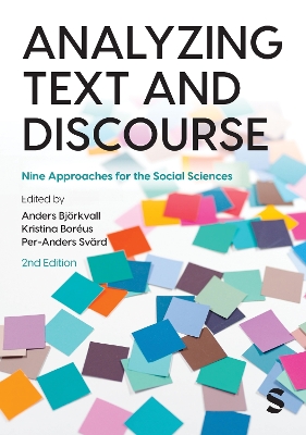 Analyzing Text and Discourse: Nine Approaches for the Social Sciences book