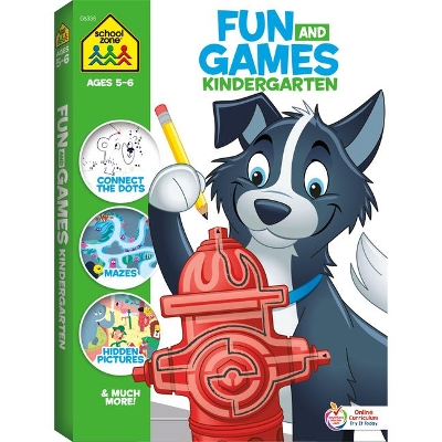 School Zone Fun and Games Kindergarten Activity Workbook book