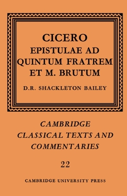 Cicero: Epistulae ad Quintum Fratrem et M. Brutum book