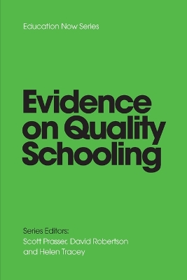 EVIDENCE on QUALITY SCHOOLING book