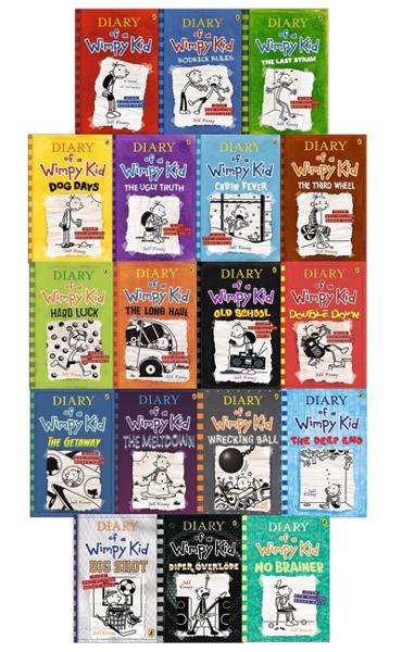 Diary of a Wimpy Kid - Set of 18 by Jeff Kinney (9789999990002