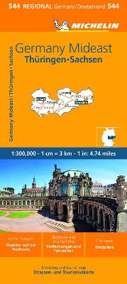 Germany Mideast - Michelin Regional Map 544 book