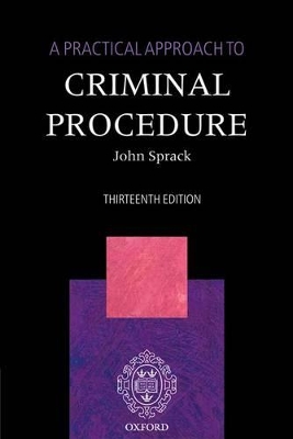 Practical Approach to Criminal Procedure book