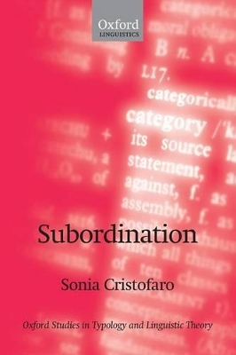 Subordination book