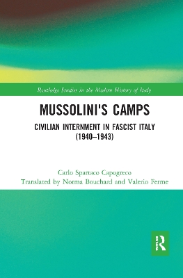 Mussolini's Camps: Civilian Internment in Fascist Italy (1940-1943) book