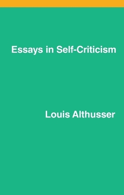 Essays on Self-Criticism book