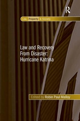 Law and Recovery from Disaster book