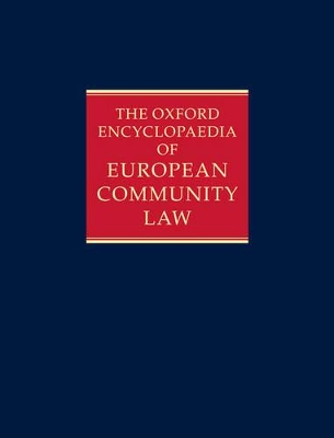 The The Oxford Encyclopaedia of European Community Law by A G Toth