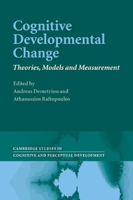 Cognitive Developmental Change book