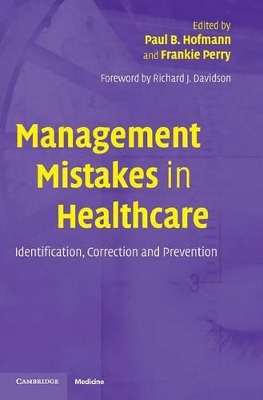 Management Mistakes in Healthcare book