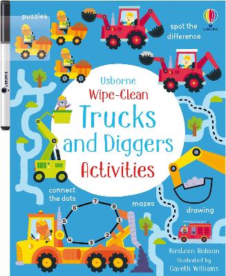 Wipe-Clean Trucks and Diggers Activities book