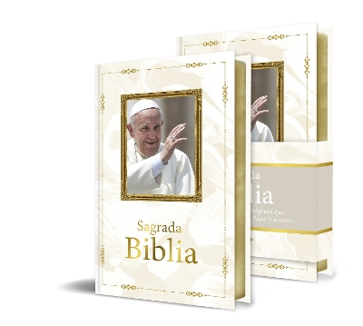 Biblia Católica: Letra grande. Edición conmemorativa del Papa Francisco HC acolchada / Catholic Bible Large format Padded HC Commemorative edition Pope book