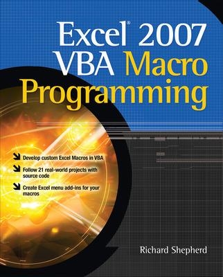 Excel 2007 VBA Macro Programming book