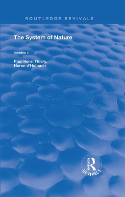 The System of Nature: Volume 2 book