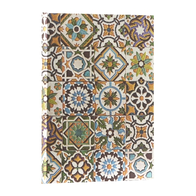 Porto (Portuguese Tiles) Midi Unlined Hardback Journal (Elastic Band Closure) book