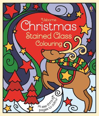 Christmas Stained Glass Colouring book