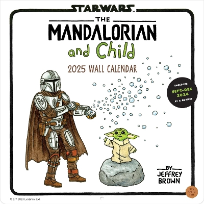 Star Wars The Mandalorian and Child 2025 Wall Calendar book