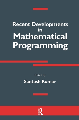 Recent Developments in Mathematical Programming book