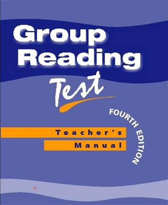 Group Reading Test Manual book