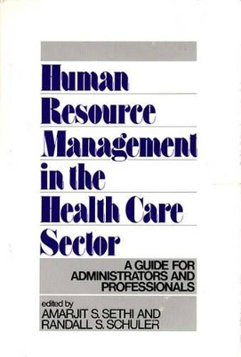 Human Resource Management in the Health Care Sector book