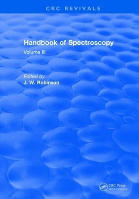 Handbook of Spectroscopy: Volume III book