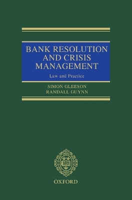 Bank Resolution and Crisis Management book