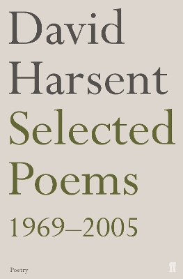 Selected Poems David Harsent book