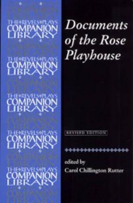 Documents of the Rose Playhouse (Revised EDN) book
