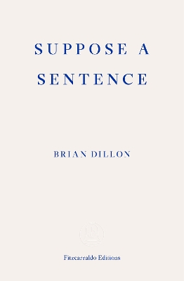 Suppose a Sentence by Brian Dillon