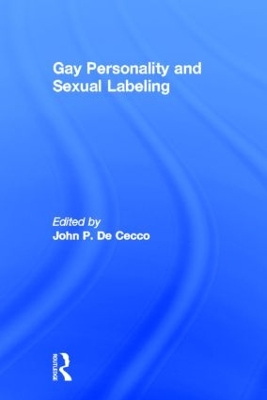 Gay Personality and Sexual Labeling book