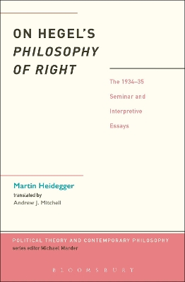 On Hegel's Philosophy of Right by Martin Heidegger