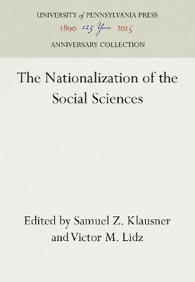 The Nationalization of the Social Sciences book