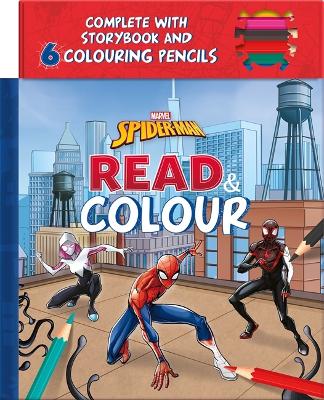 Marvel Spider-Man: Read & Colour book