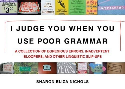 I Judge You When You Use Poor Grammar book