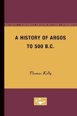 History of Argos to 500 B.C book