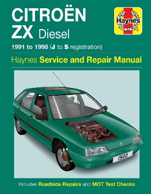 Citroen ZX Diesel (1991-1998) Service and Repair Manual book