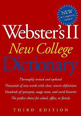 Webster's II New College Dictionary book