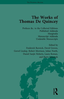 The Works of Thomas De Quincey, Part III vol 20 by Robert Morrison