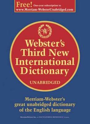 Webster's Third New International Dictionary book