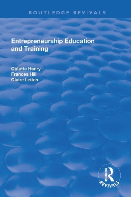 Entrepreneurship Education and Training: The Issue of Effectiveness book