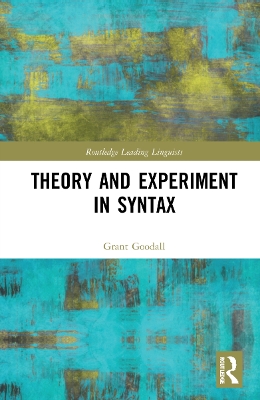 Theory and Experiment in Syntax book