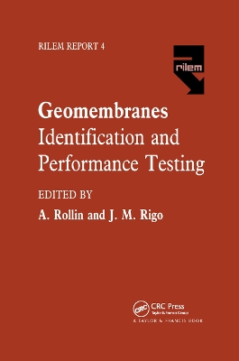 Geomembranes - Identification and Performance Testing book