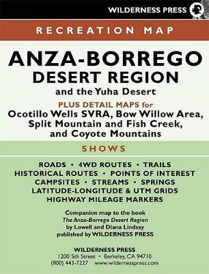 MAP Anza-Borrego Desert Region by Lowell Lindsay