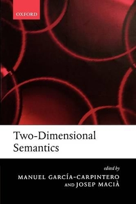 Two-Dimensional Semantics book