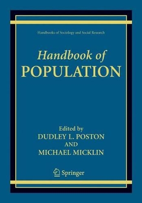 Handbook of Population by Dudley L Poston