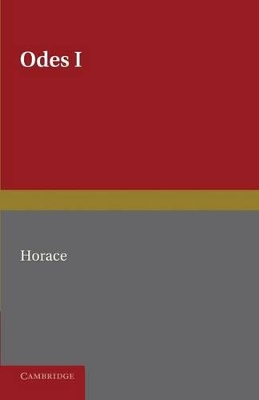 Horace Odes I by Horace