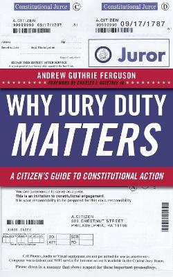 Why Jury Duty Matters book