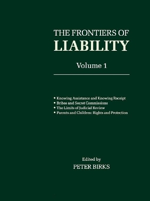 Frontiers of Liability: Volume 1 book