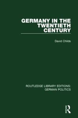 Germany in the Twentieth Century book